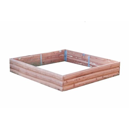 GAIBU Aromatic Log Raised Garden Bed, 47 x 47 x 9 in. GA2540863